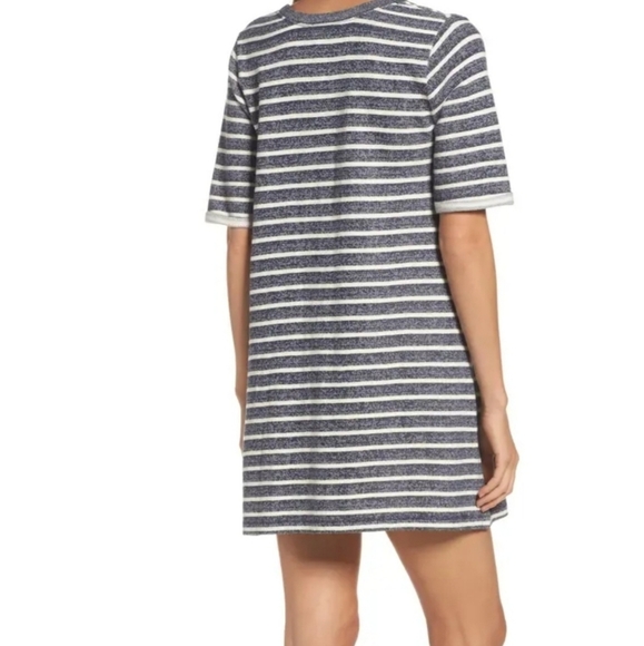 French Connection Normandy Stripe Tee Dress Sz 4 - Picture 8 of 10